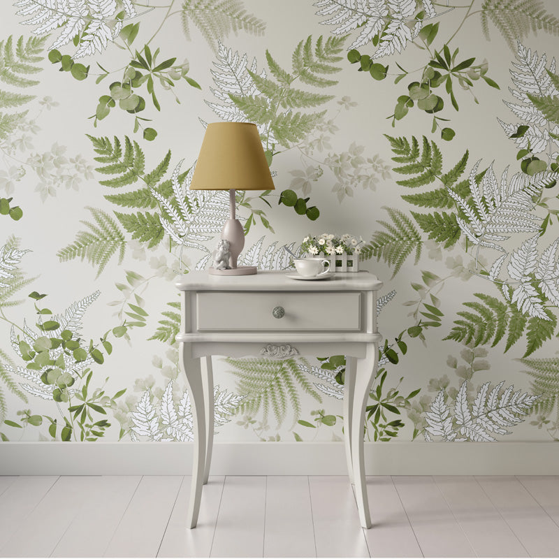 Pressed Fern Botanical Wallpaper