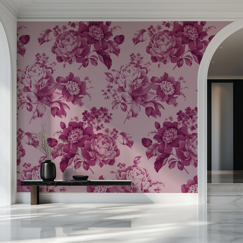 Vintage Rose Bouquet Wallpaper