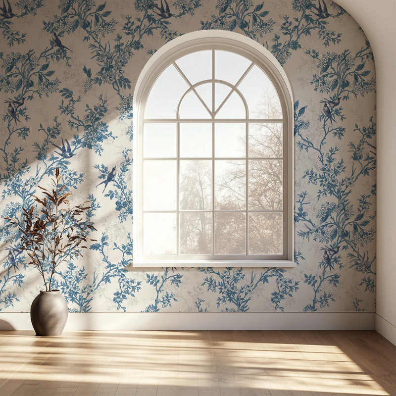Botanical Toile Wallpaper