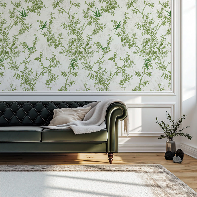 Botanical Toile Wallpaper