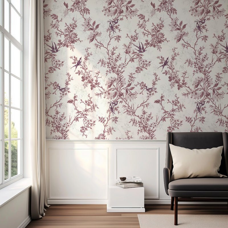 Botanical Toile Wallpaper