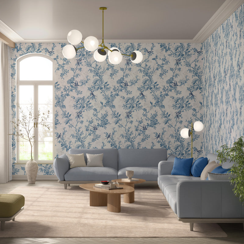 Botanical Toile Wallpaper