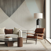 Arc Balance – Modern Geometric Wallpaper in Soft Neutrals