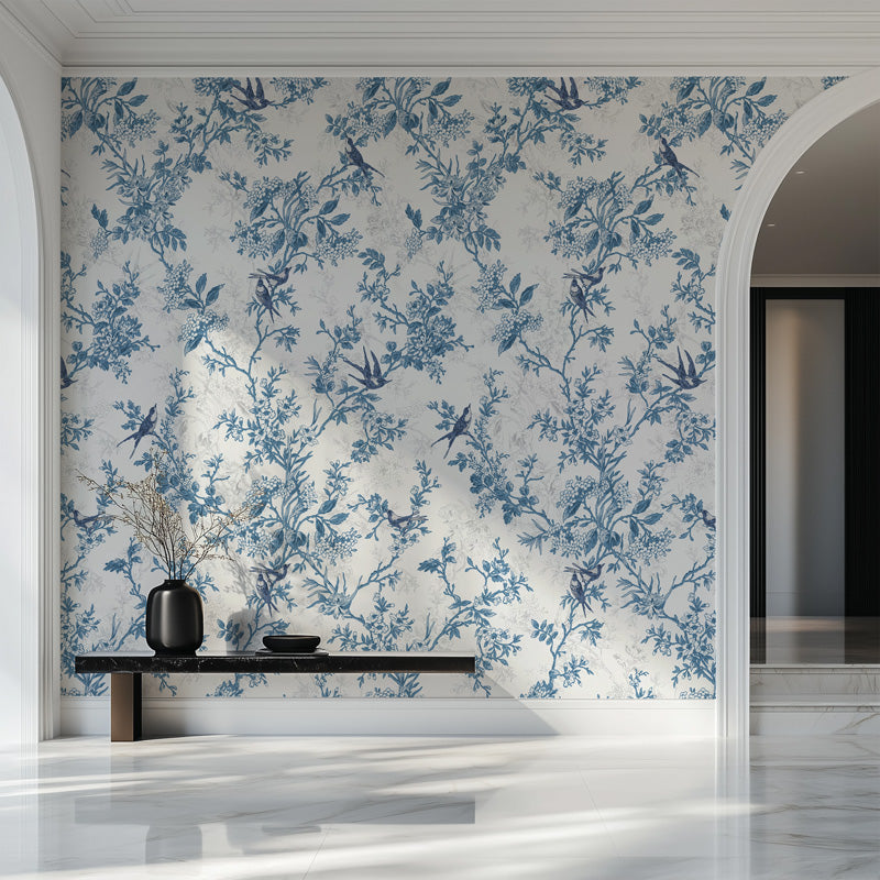 Botanical Toile Wallpaper