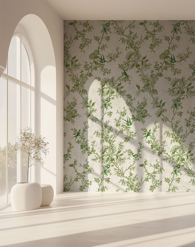 Botanical Toile Wallpaper