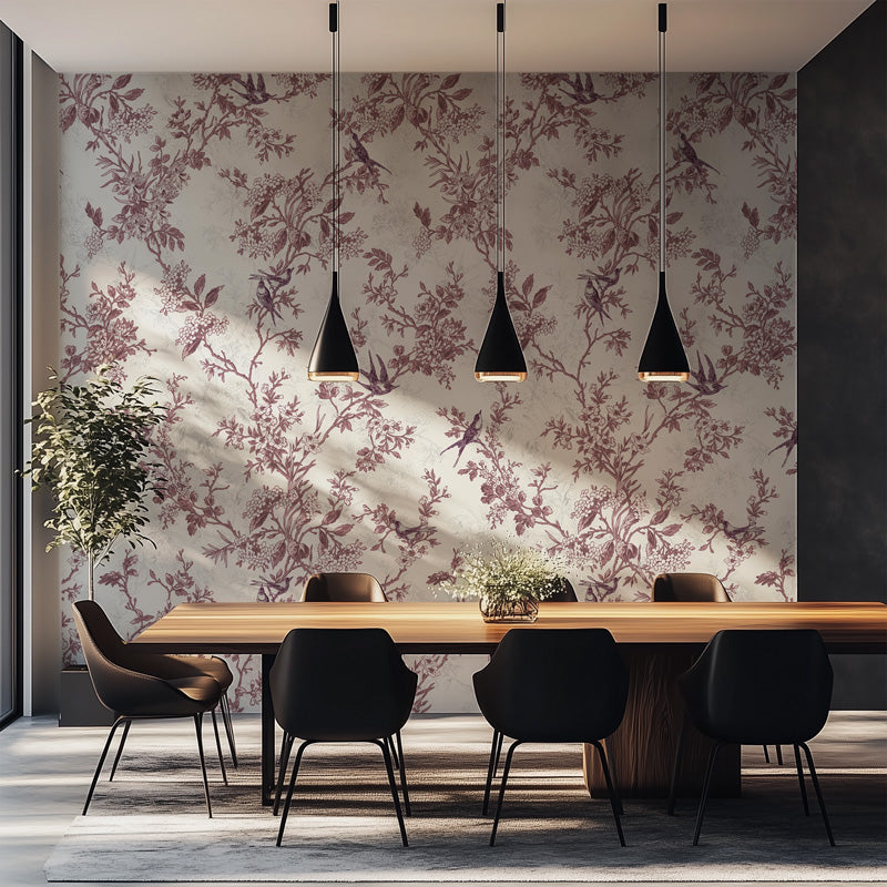 Botanical Toile Wallpaper