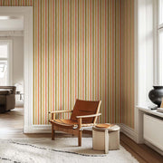 Soft Wavy Stripes – Wallpaper in Multi Colours