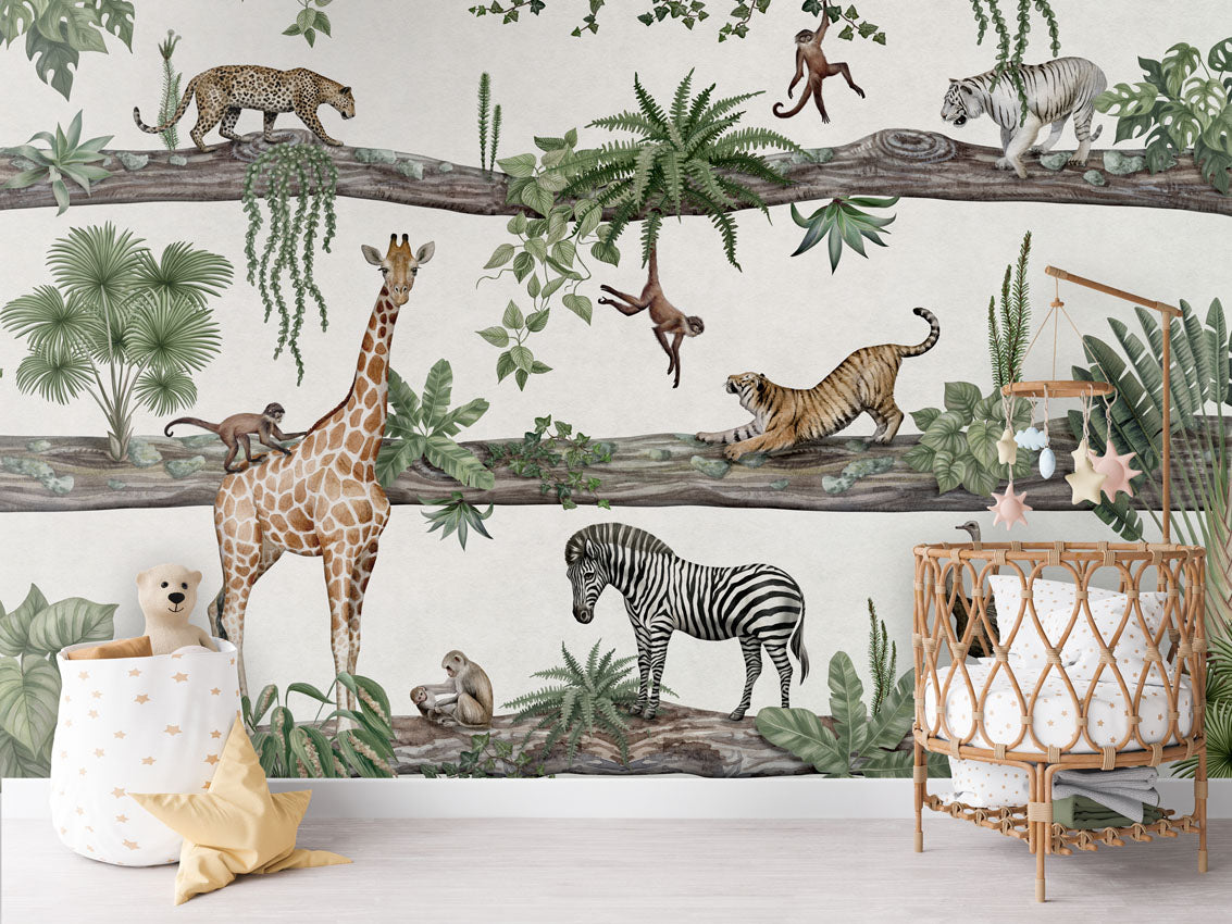 Amazing Animals Jungle Wallpaper Mural