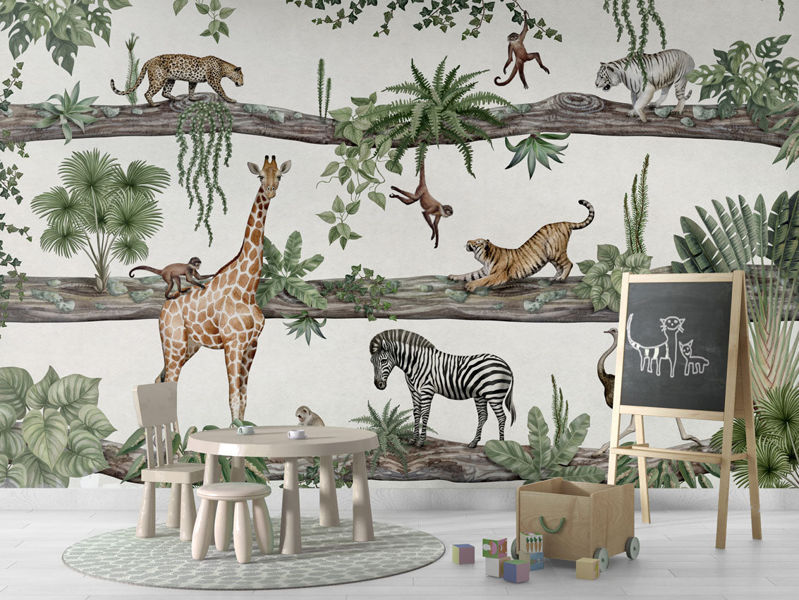 Amazing Animals Jungle Wallpaper Mural