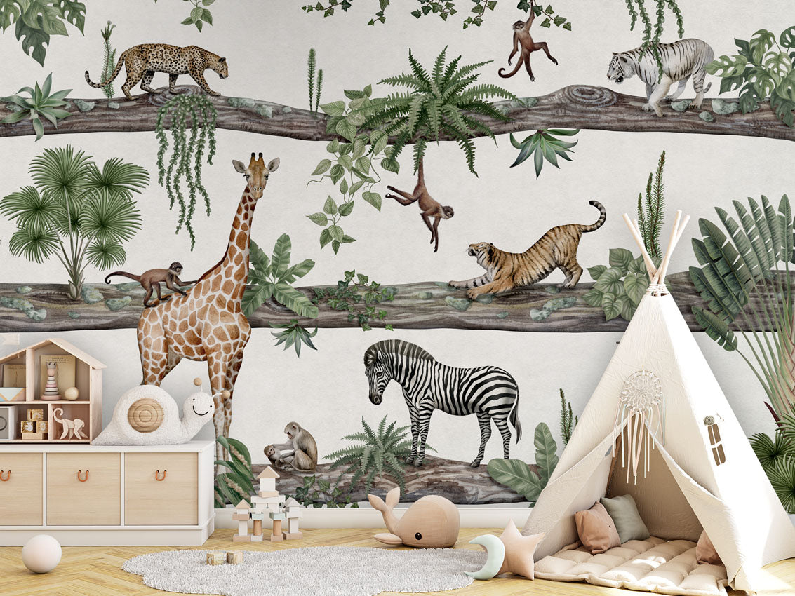 Amazing Animals Jungle Wallpaper Mural