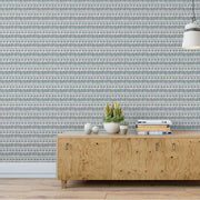 Soft Rhythm – Geometric Wallpaper in Blue