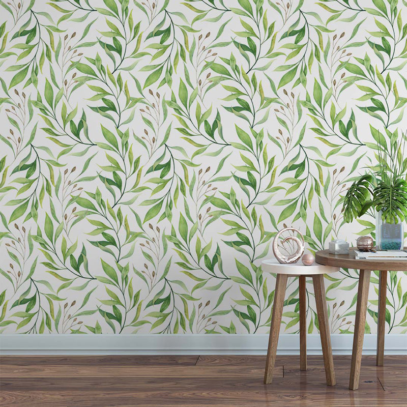 Watercolour Willow Botanical Wallpaper