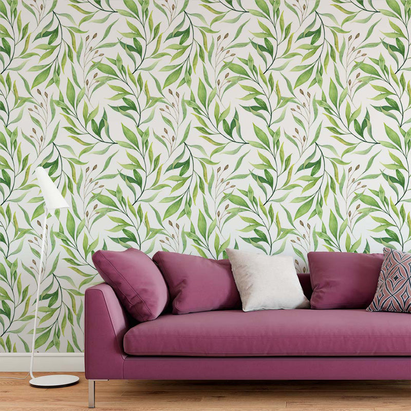 Watercolour Willow Botanical Wallpaper