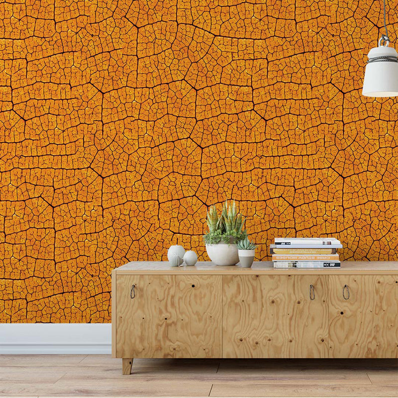 Cracked Earth Texture – Abstract Wallpaper in Natural Tones