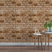Heritage Brickwork – Brick Wallpaper in Warm Brown