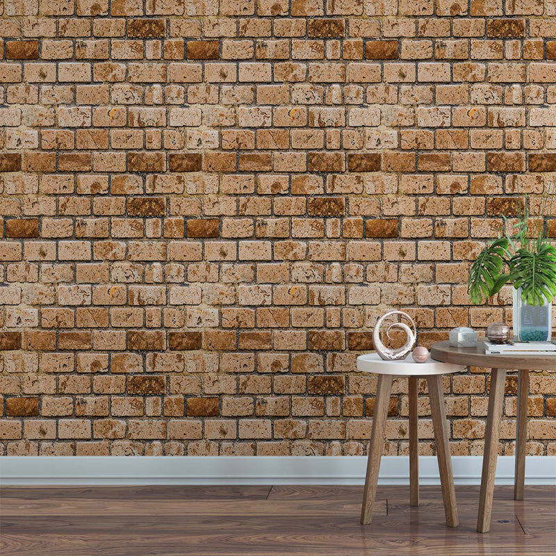 Heritage Brickwork – Brick Wallpaper in Warm Brown