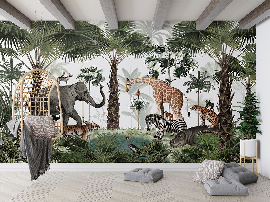 Animal Kingdom Safari Wallpaper Mural