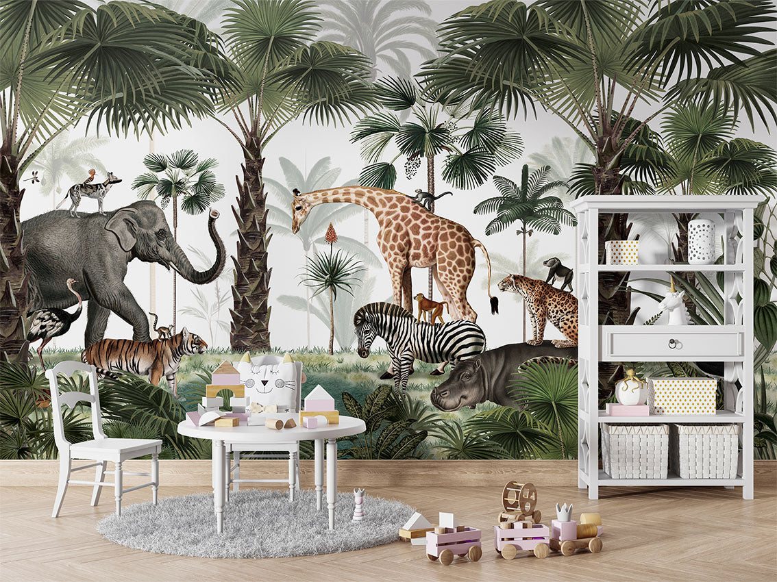 Animal Kingdom Safari Wallpaper Mural