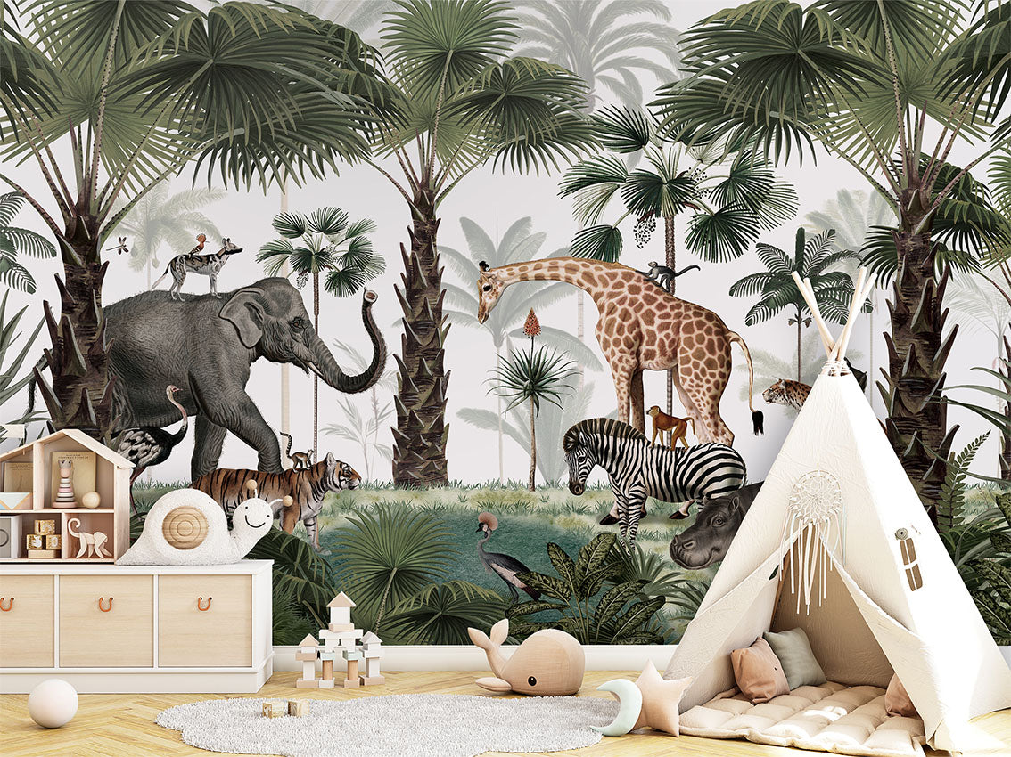 Animal Kingdom Safari Wallpaper Mural