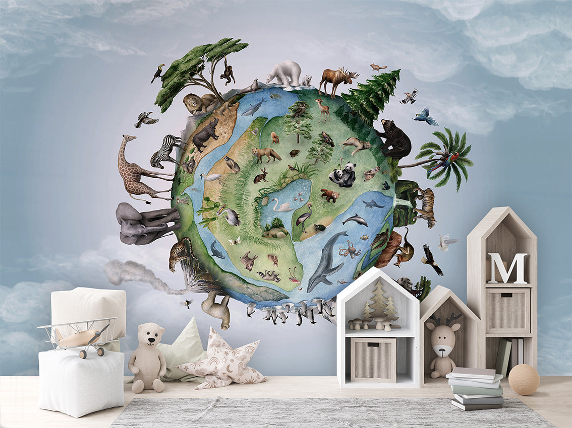 Animals of Earth Wallpaper Mural