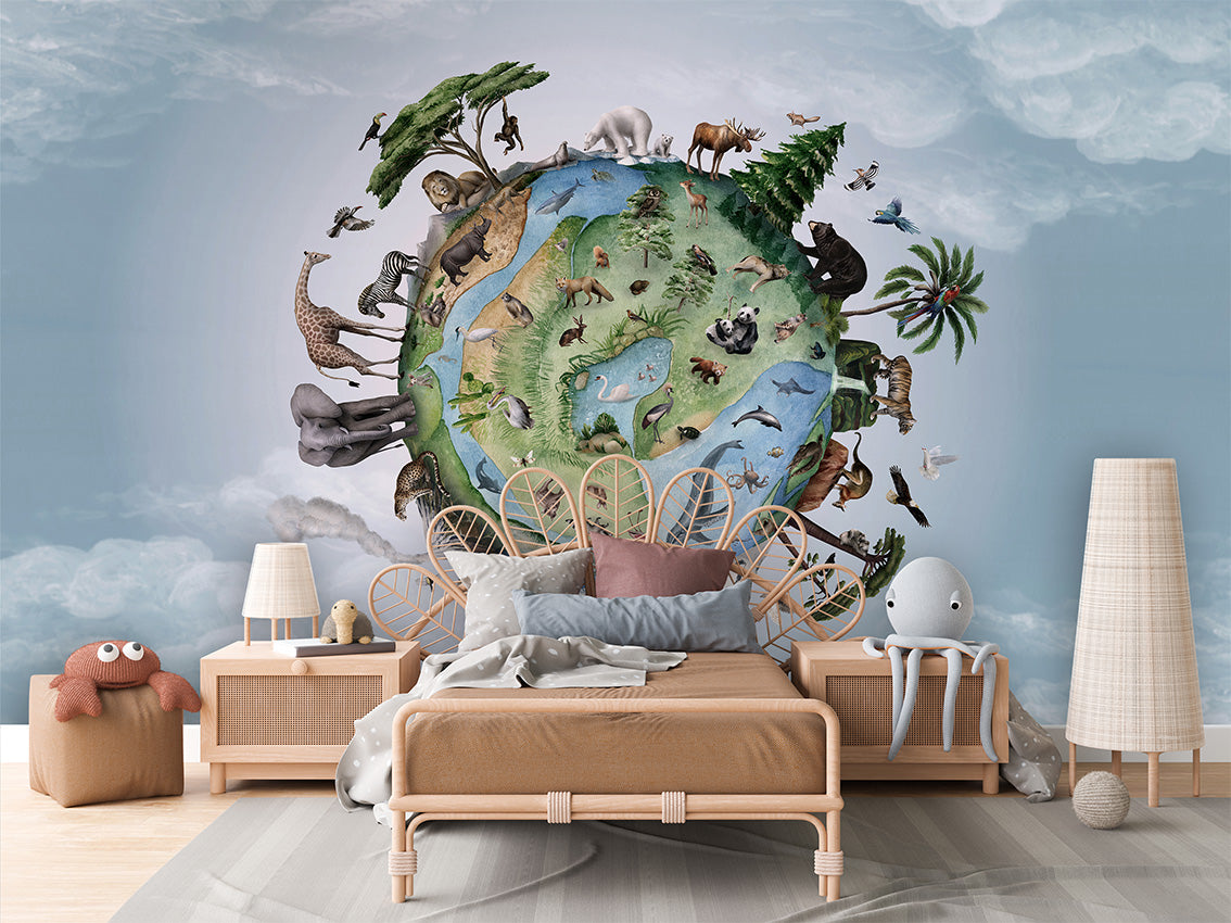 Animals of Earth Wallpaper Mural