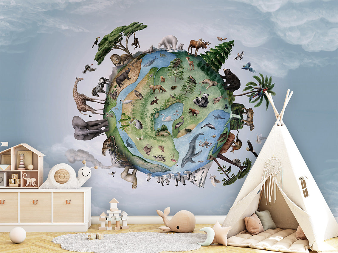 Animals of Earth Wallpaper Mural