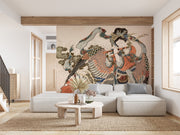 Asian Angel Japanese Chinoiserie Wallpaper Mural