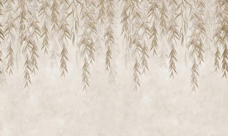 Falling Willow Veil – Botanical Mural