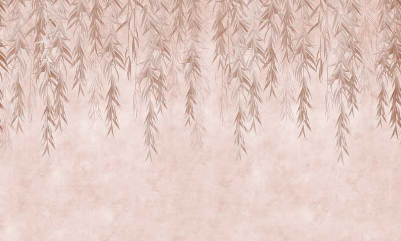 Falling Willow Veil – Botanical Mural