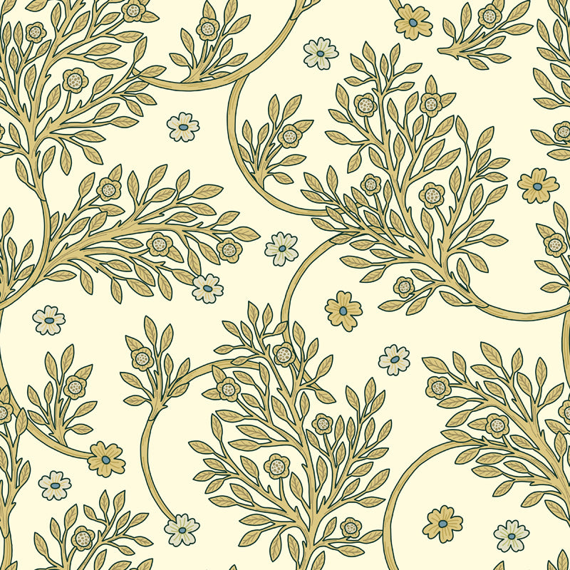 Heritage Vine Botanical Wallpaper