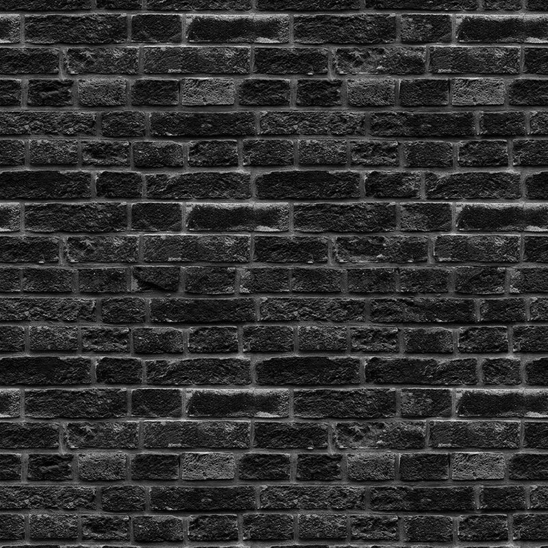 Midnight Brick Loft – Brick Wallpaper in Charcoal Black