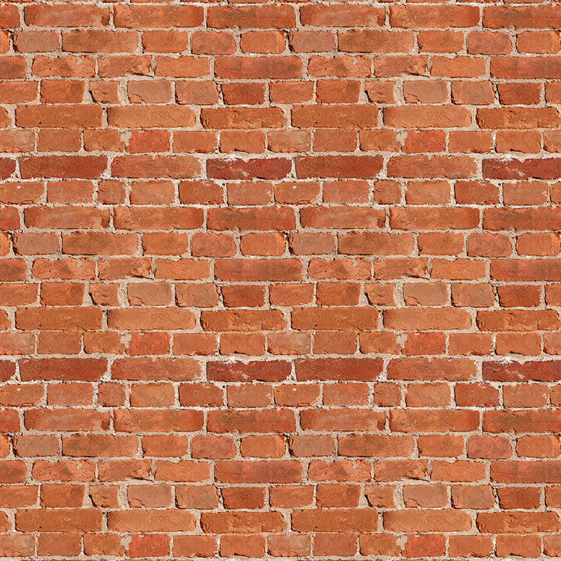 Classic Red Brick Wall – Brick Wallpaper in Warm Terracotta