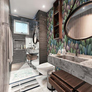 Soft Canopy – Pastel Botanical Wallpaper