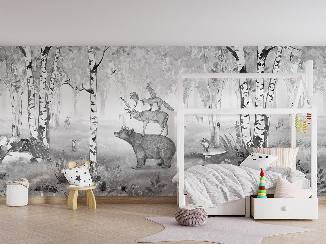 Bear King Wall Mural