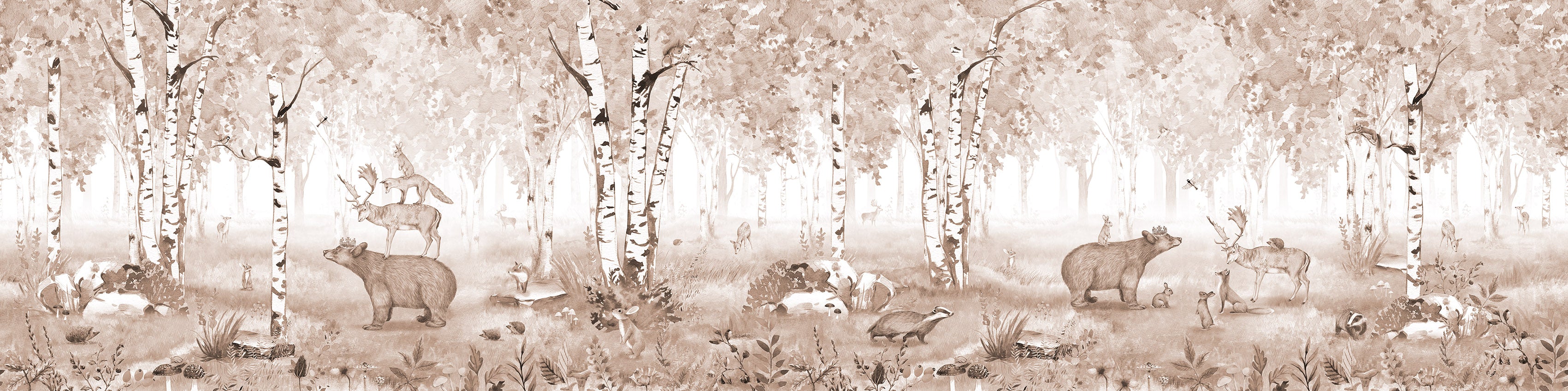 Bear King Wall Mural