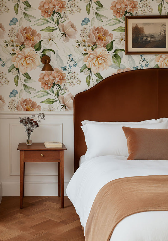 Soft Peony Garden Wallpaper