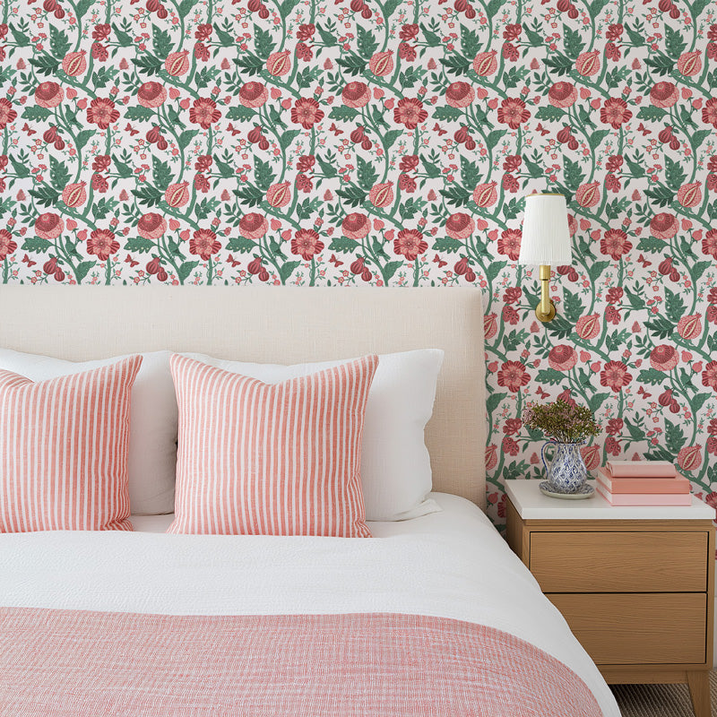 Botanical Vine Floral Wallpaper