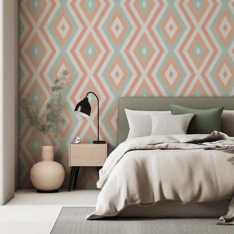Soft Prism Rhythm – Geometric Wallpaper in Pastel Tones