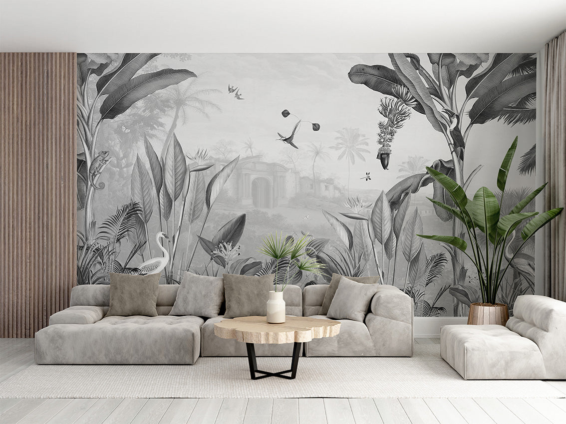 Botanical Beauty Tropical Jungle Wallpaper Mural