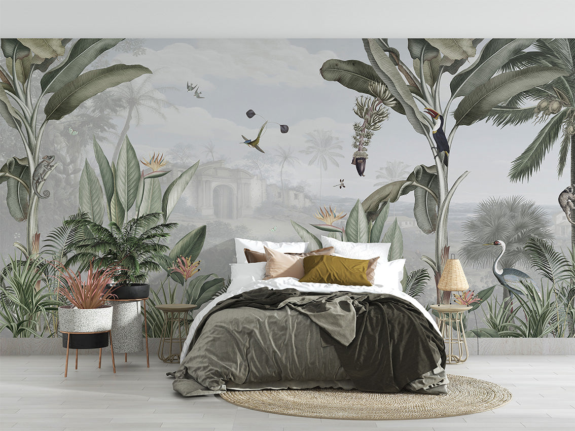 Botanical Beauty Tropical Jungle Wallpaper Mural