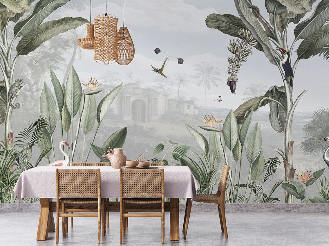 Botanical Beauty Tropical Jungle Wallpaper Mural