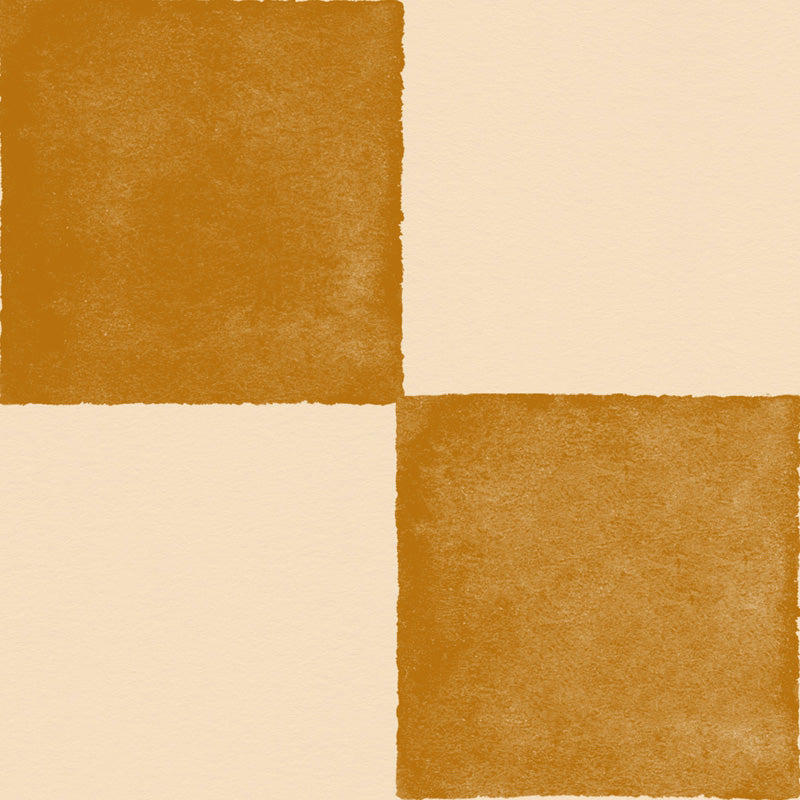 Checkered wallpaper pattern with brown and beige squares