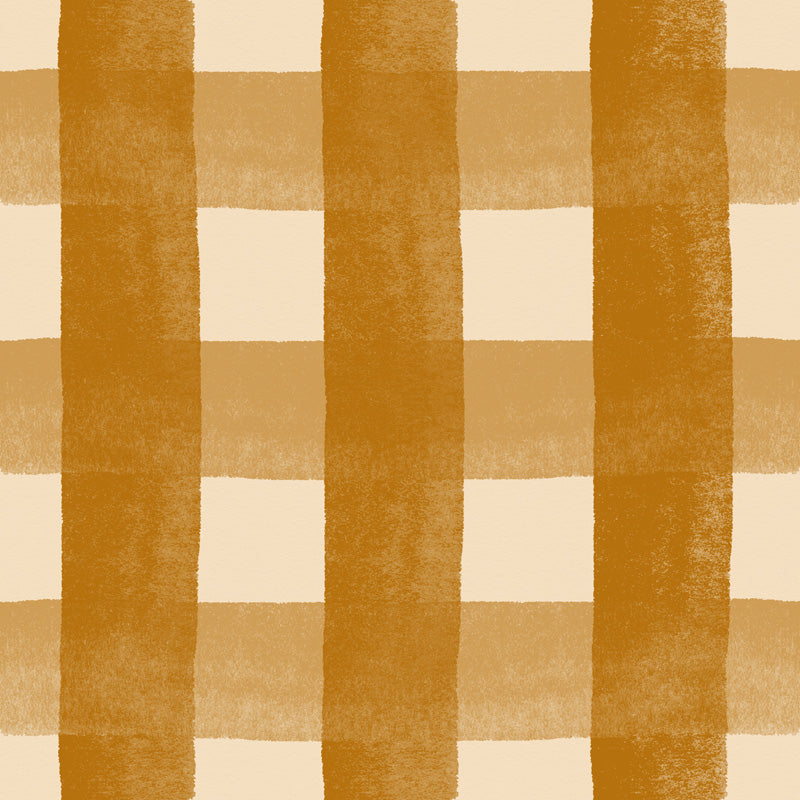 Checkered wallpaper pattern with alternating brown and beige squares
