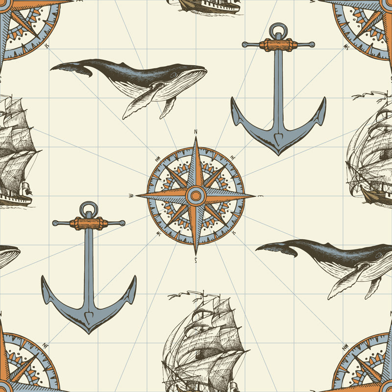 Explorer Nautical Map Wallpaper