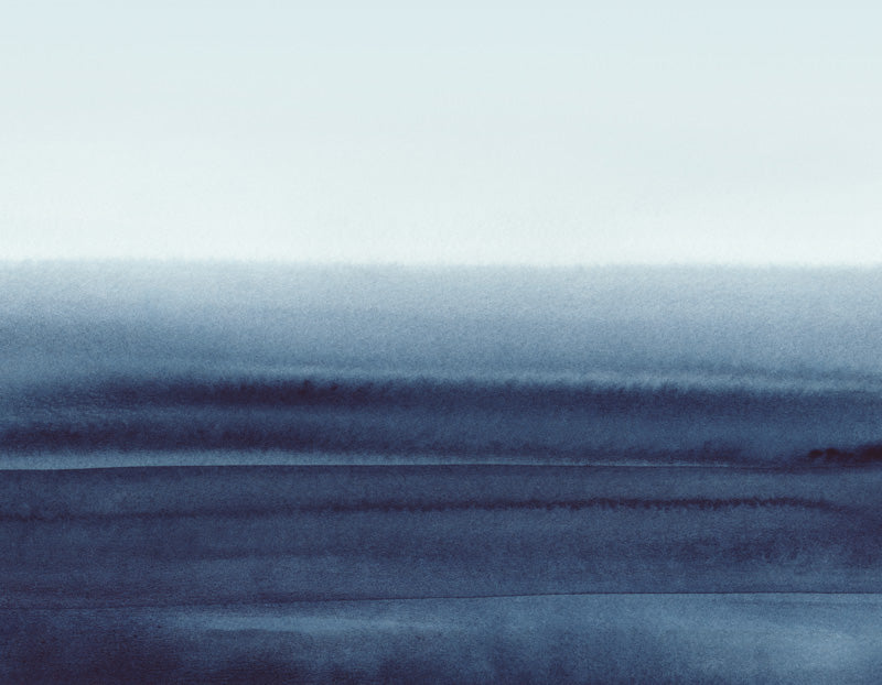 Deep Horizon Abstract Mural Wallpaper