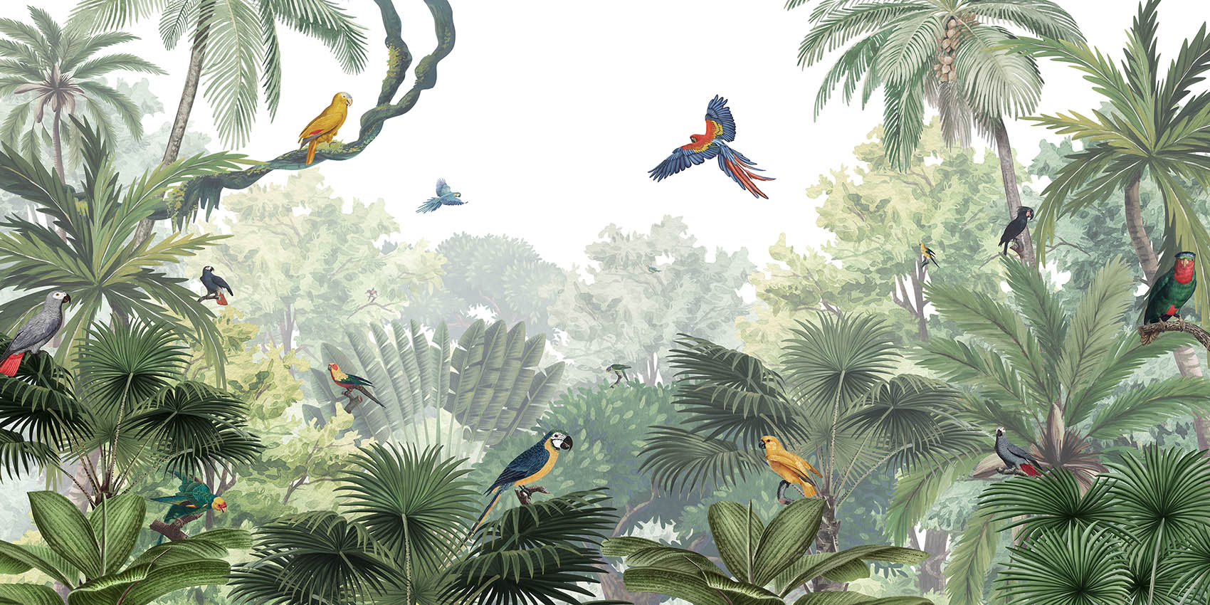 Canopy Jungle Tropical Wallpaper Mural