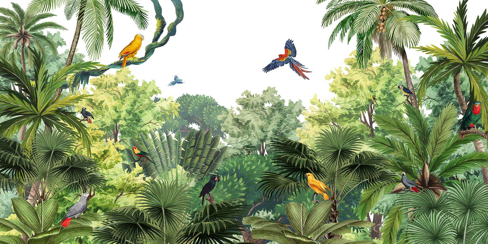 Canopy Jungle Tropical Wallpaper Mural