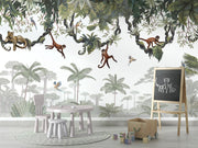 Cheeky Monkeys Wall Mural