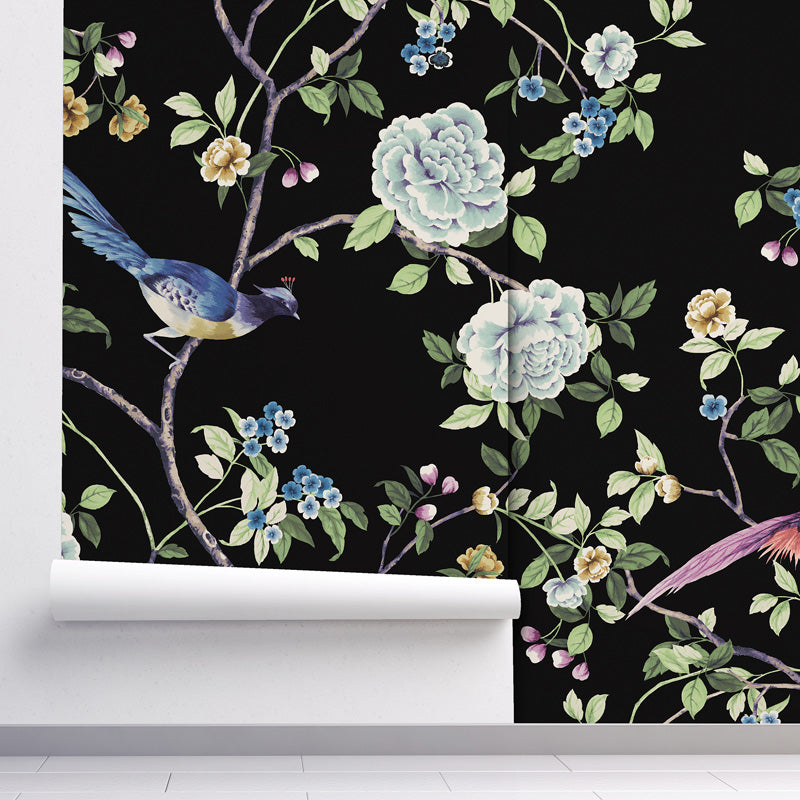 Chinoiserie Songbird Wallpaper