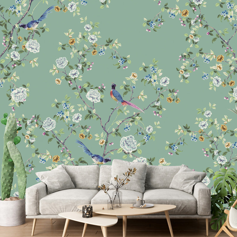 Chinoiserie Songbird Wallpaper